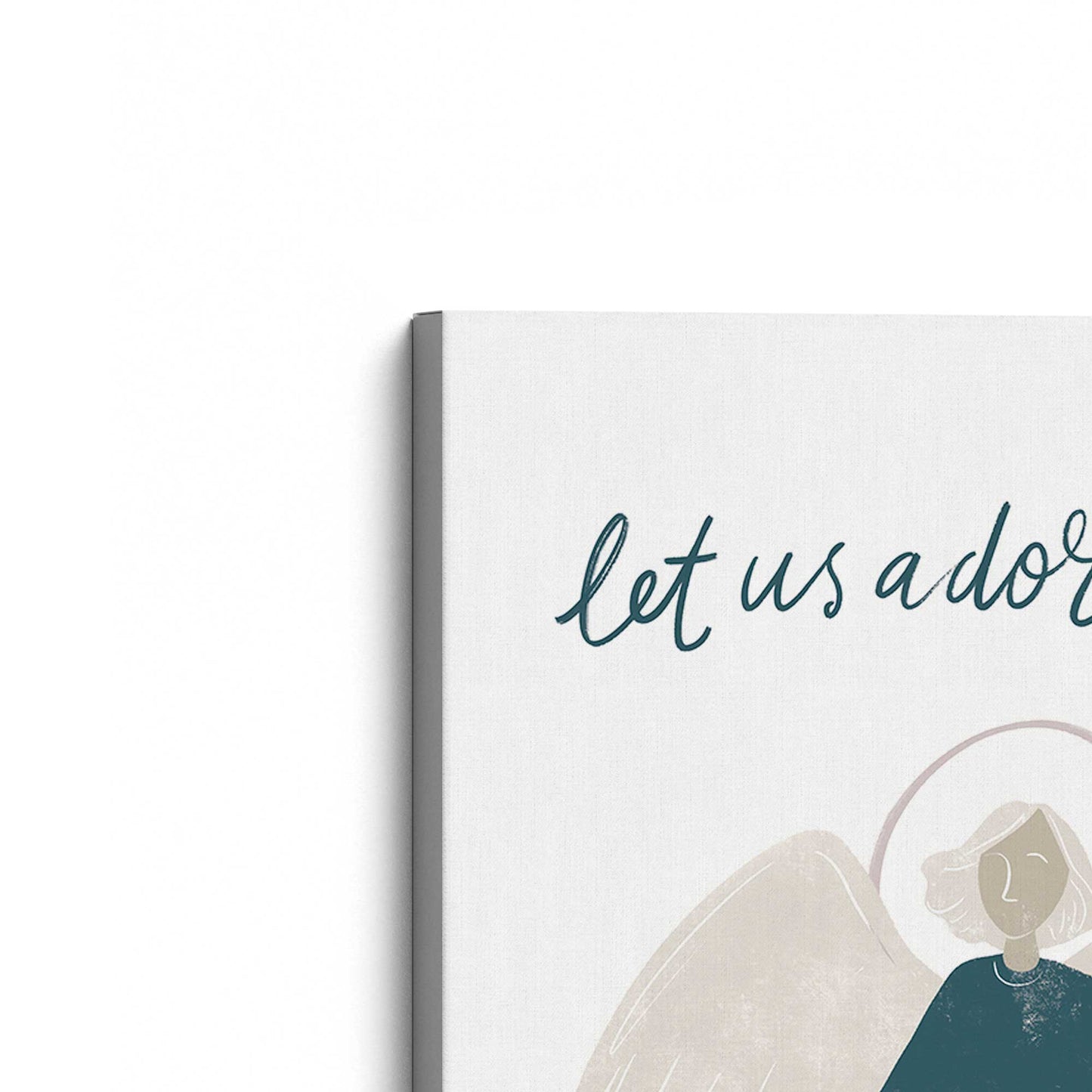 [Color:Stretched Canvas], Picture of the corner of the art