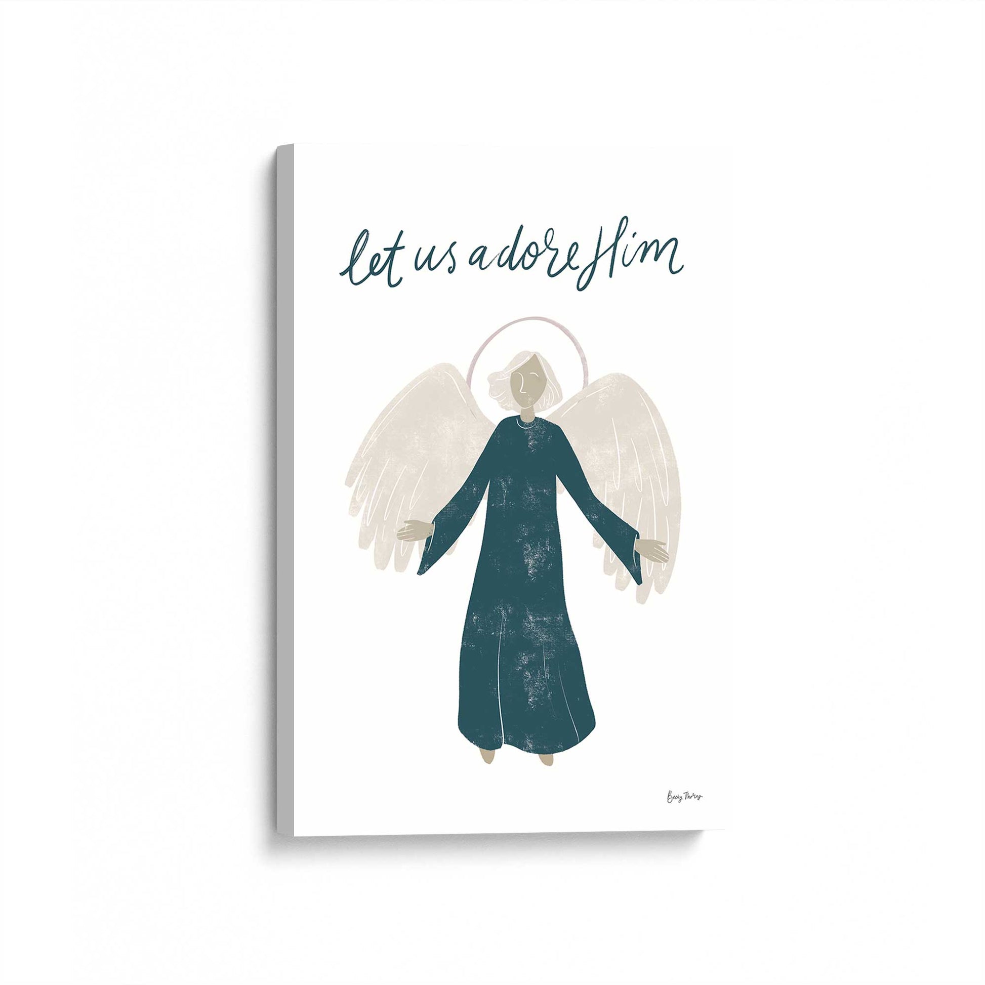 [Color:Stretched Canvas], Picture of art at an angle