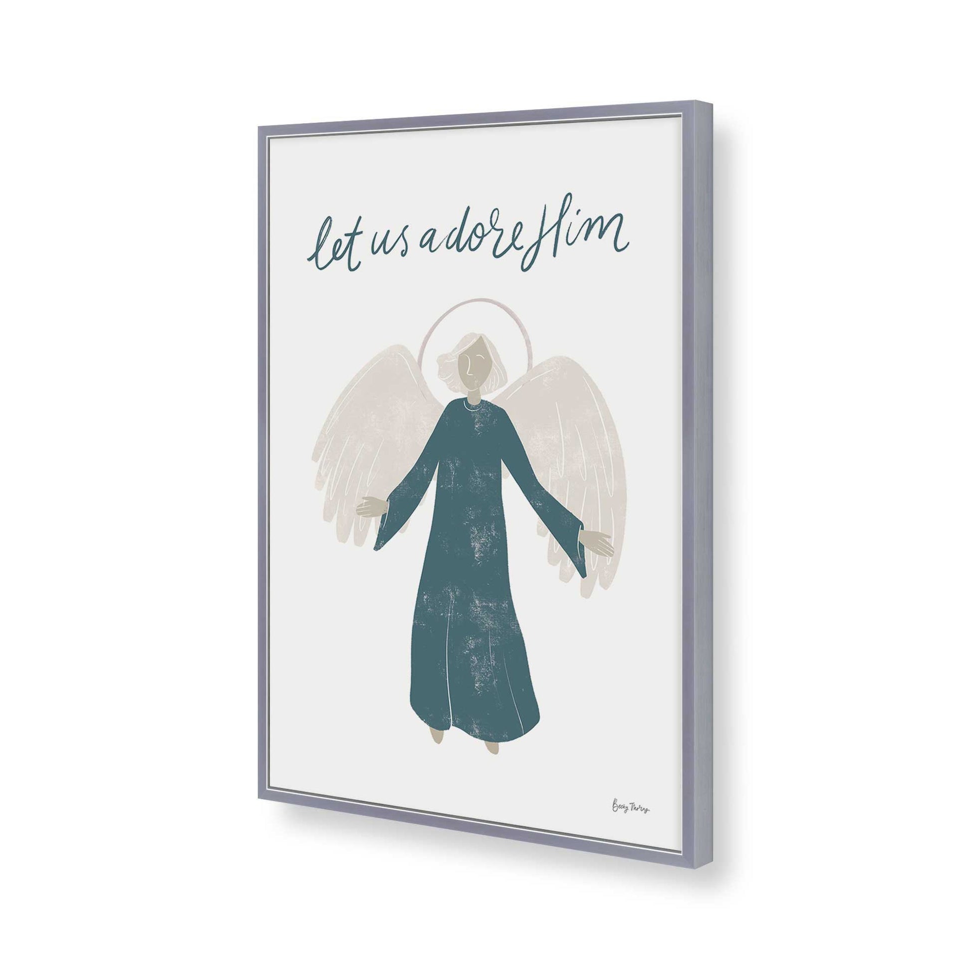 [Color:Polished Chrome], Picture of art in a Polished Chrome frame of the corner