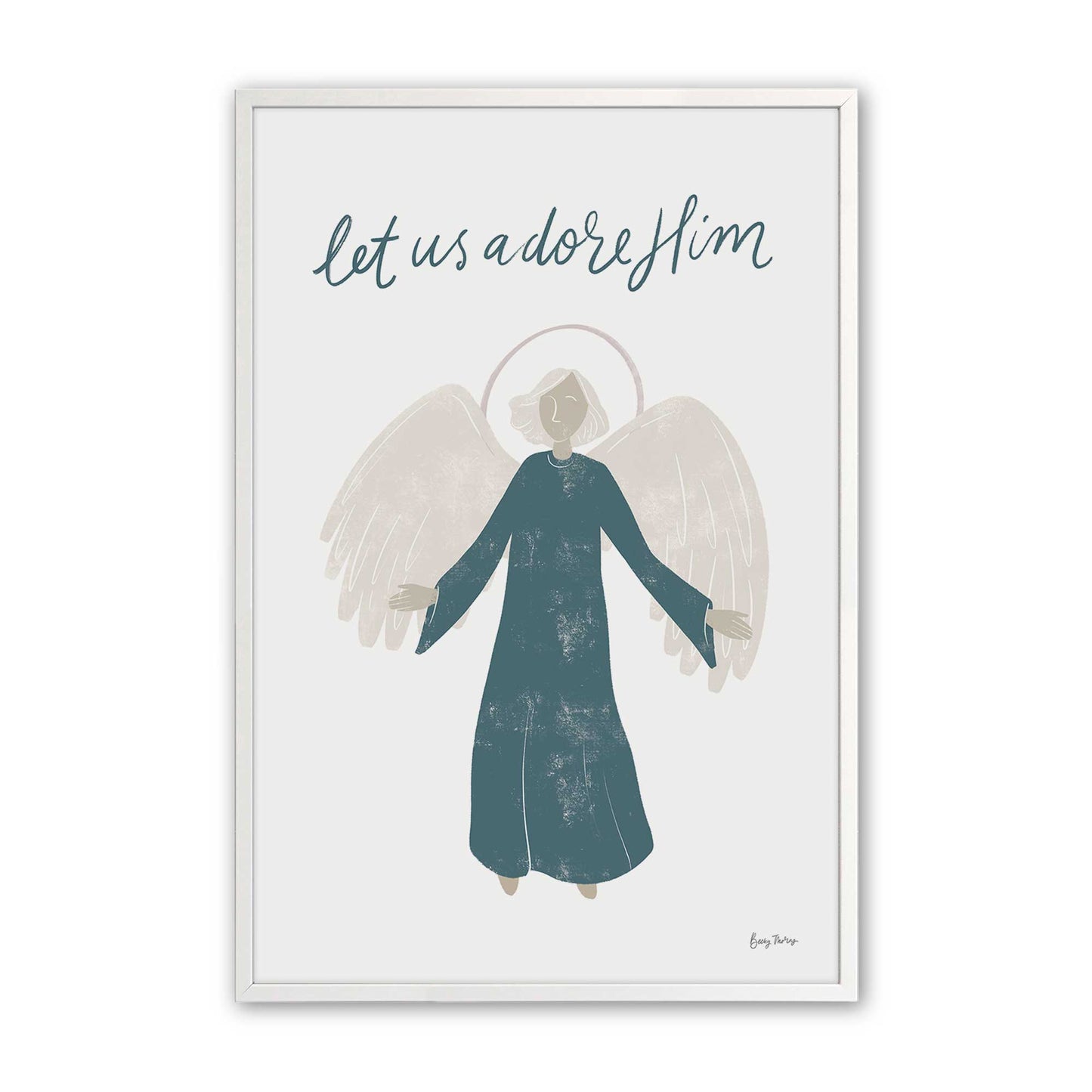 [Color:Opaque White], Picture of art in a Opaque White frame