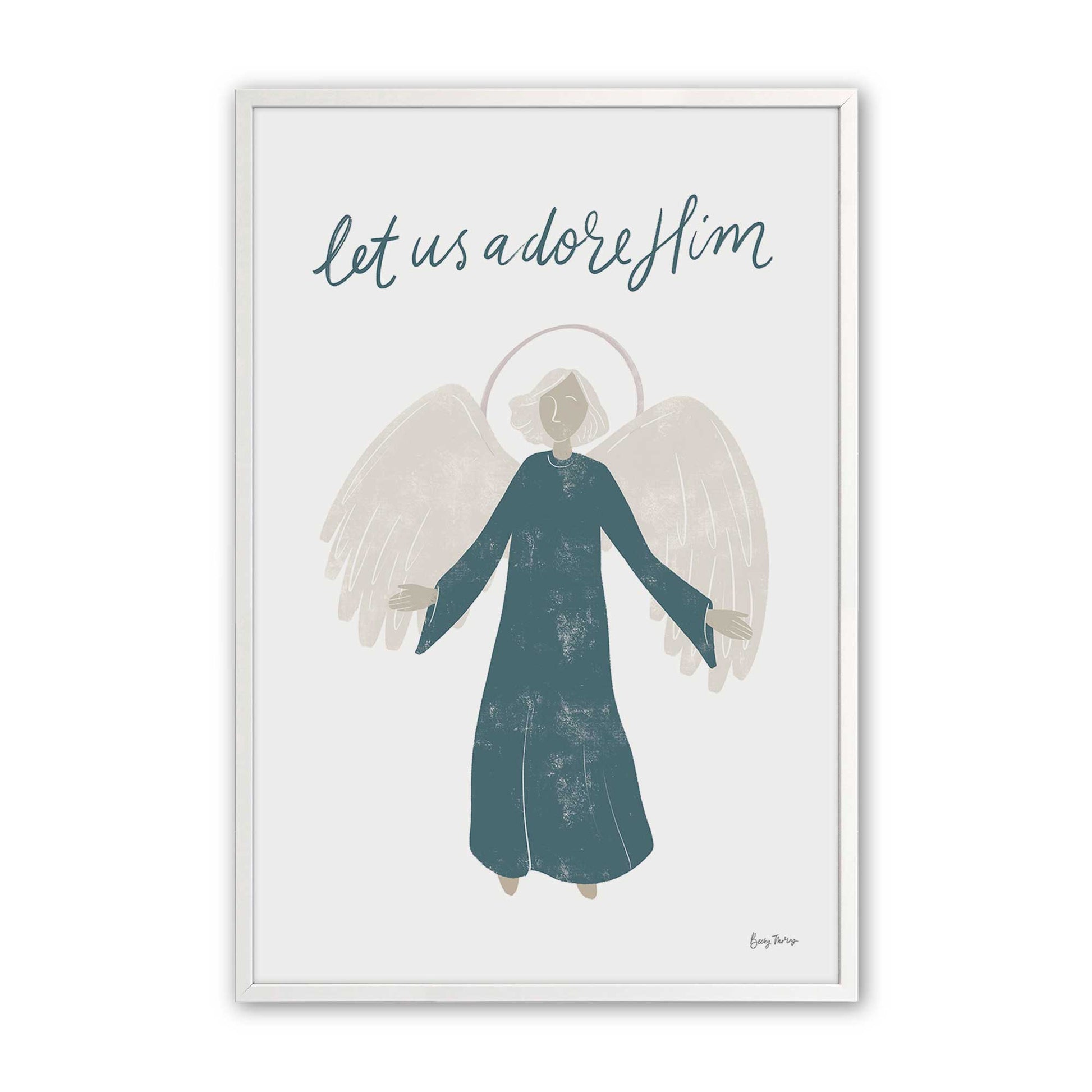 [Color:Opaque White], Picture of art in a Opaque White frame