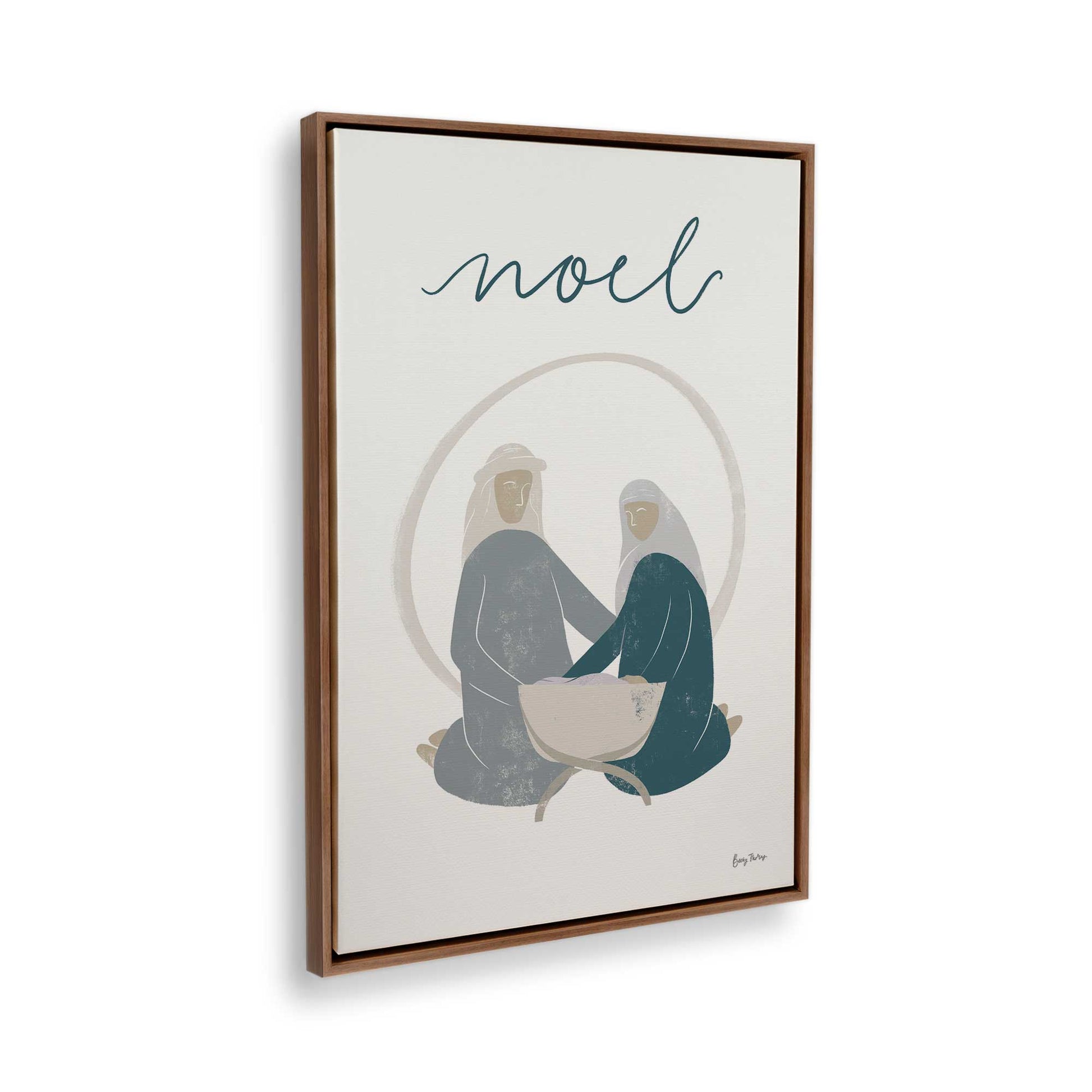 [Color:Walnut], Picture of the corner of the art