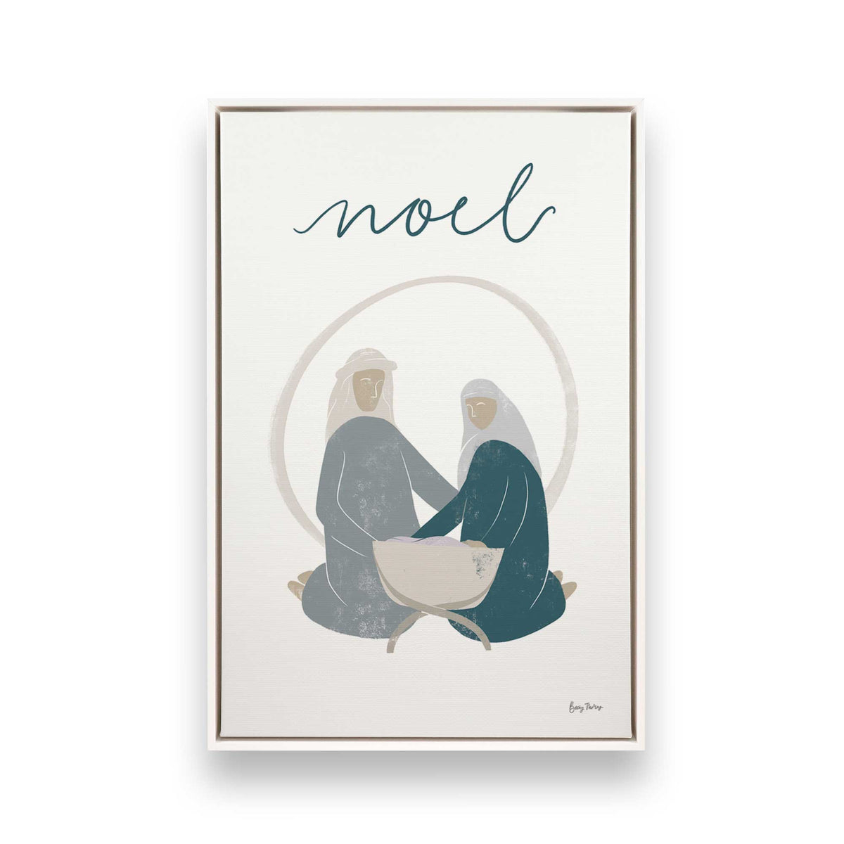 [Color:Opaque White], Picture of art in a White frame