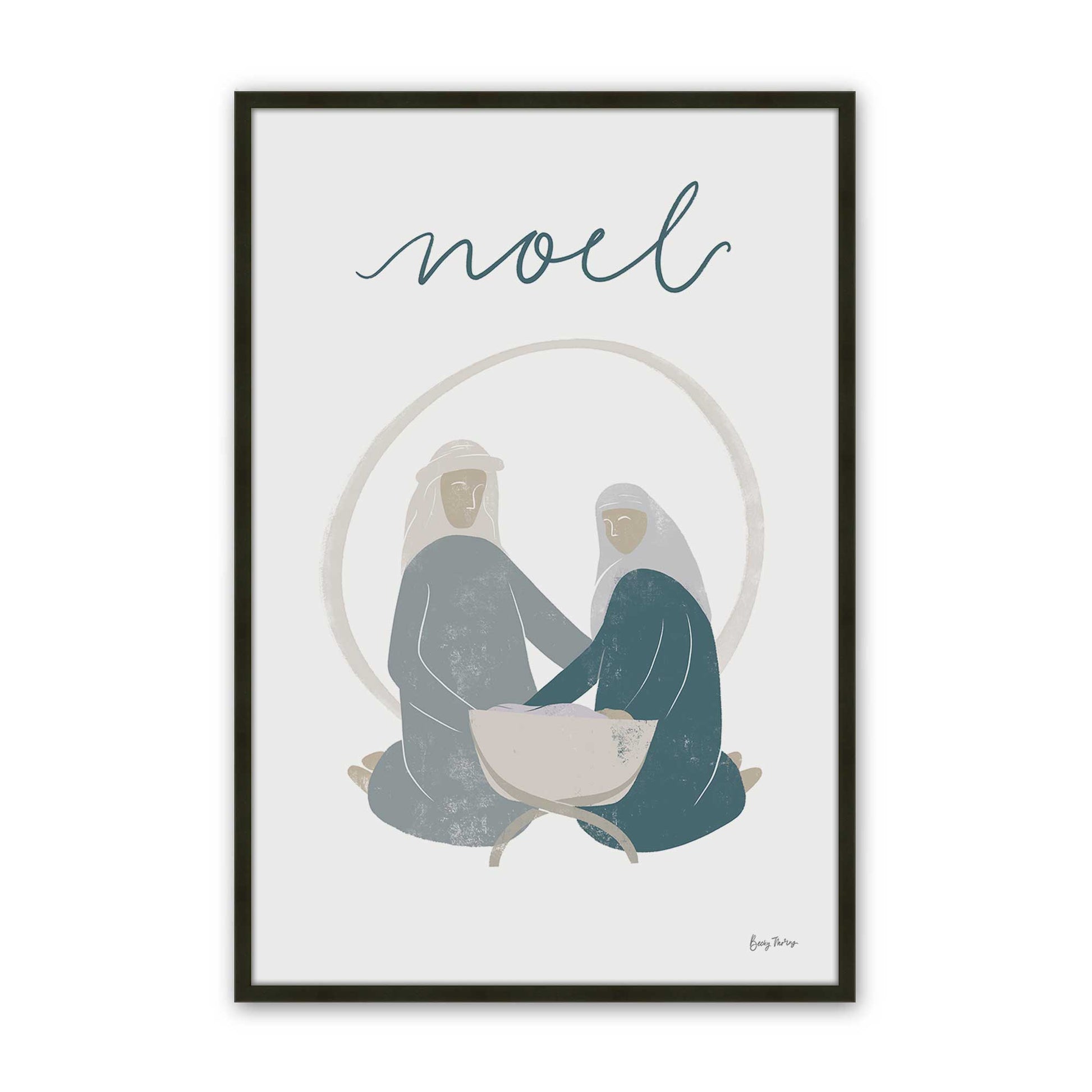 [Color:Satin Black], Picture of art in a Satin Black frame