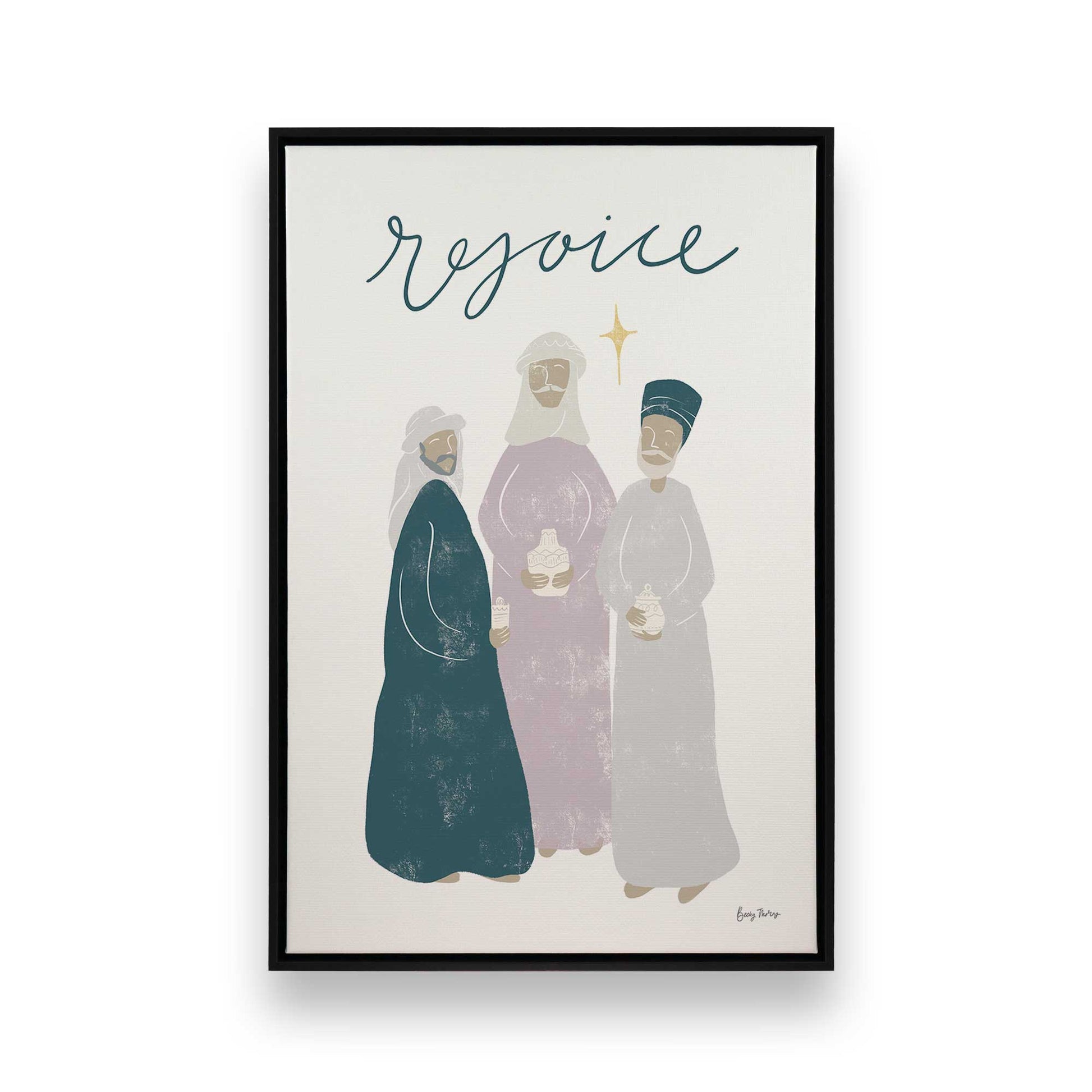 [Color:Satin Black], Picture of art in a Satin Black frame