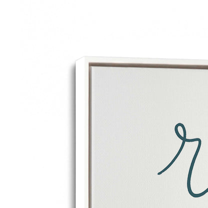 [Color:Opaque White], Picture of art in a White frame at an angle