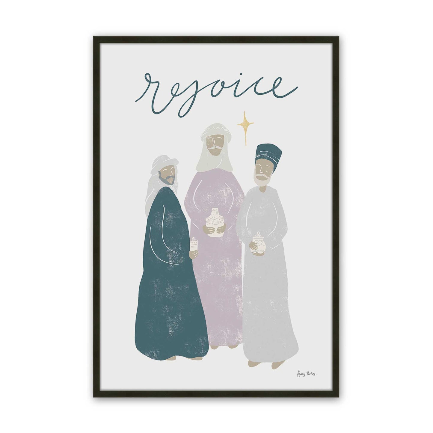 [Color:Satin Black], Picture of art in a Satin Black frame