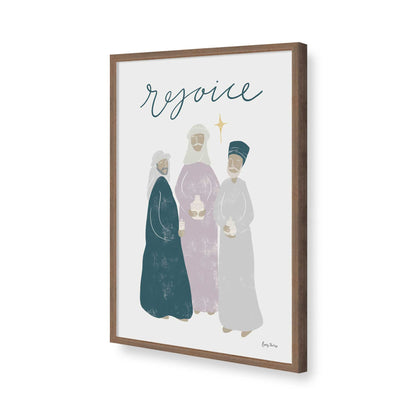 [Color:Walnut], Picture of art in a Walnut frame of the corner