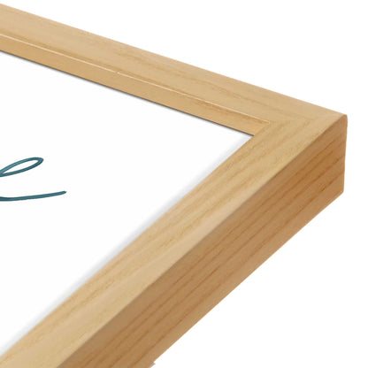 [Color:American Maple], Picture of art in a American Maple frame at an angle