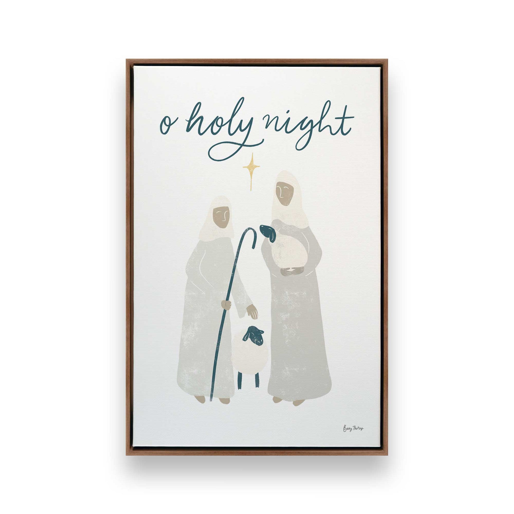 [Color:Walnut], Picture of art in a Walnut frame