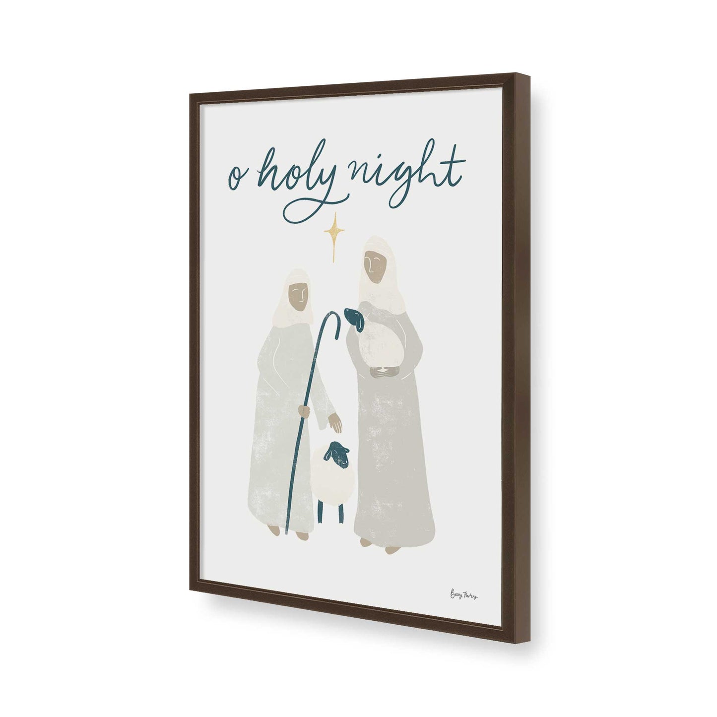 [Color:Belvinder Brown], Picture of art in a Belvinder Brown frame of the corner