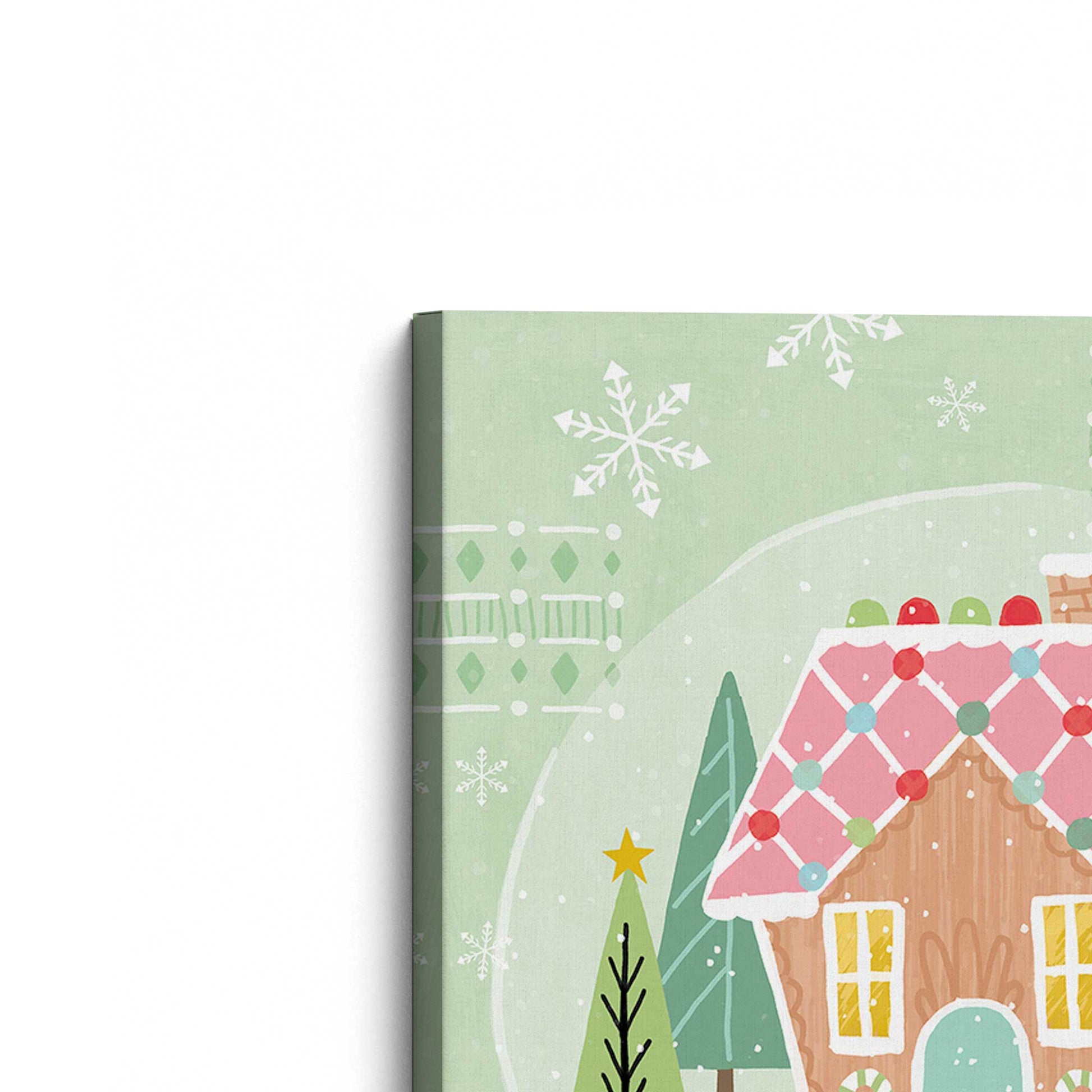 [Color:Stretched Canvas], Picture of the corner of the art