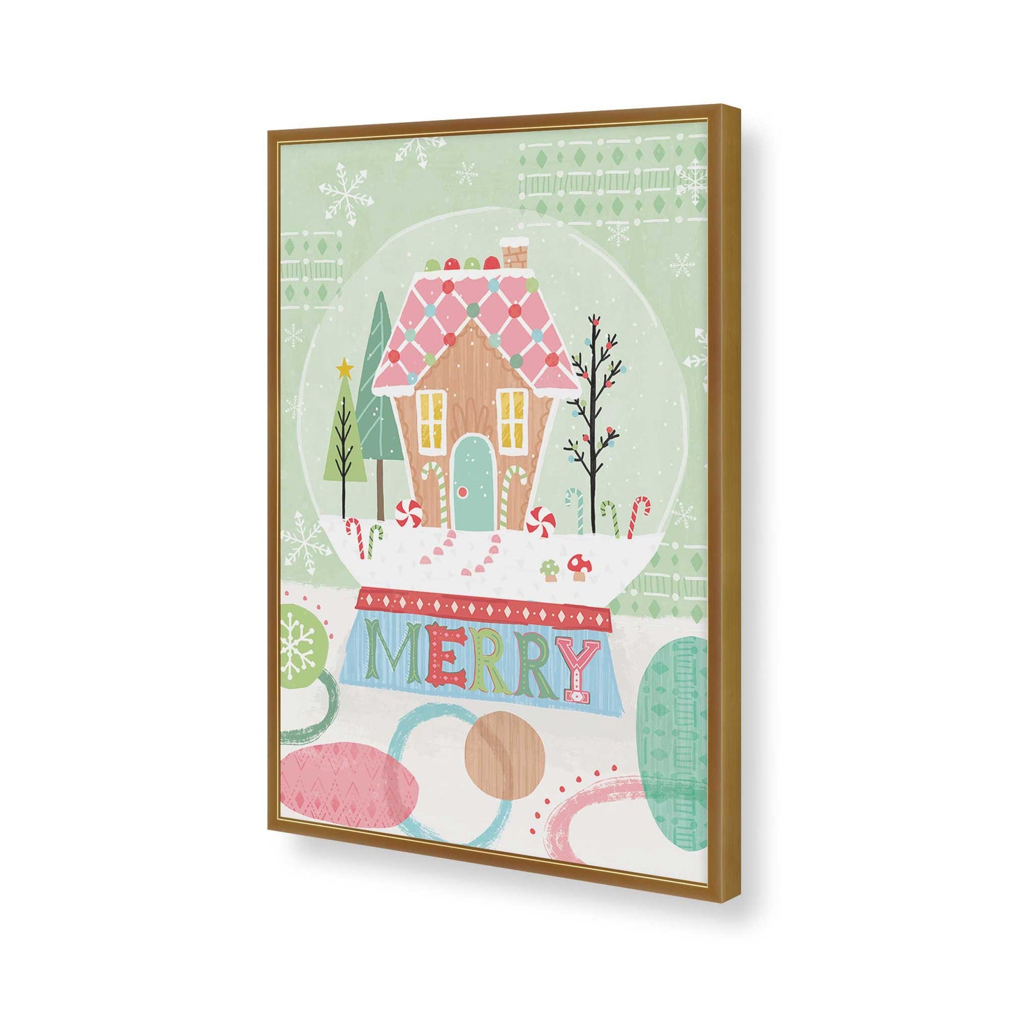 [Color:Polished Gold], Picture of art in a Polished Gold frame of the corner