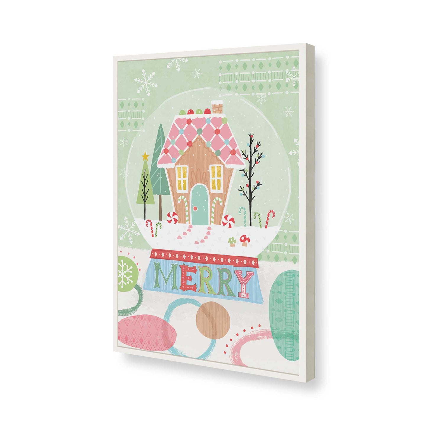 [Color:Opaque White], Picture of art in a Opaque White frame of the corner