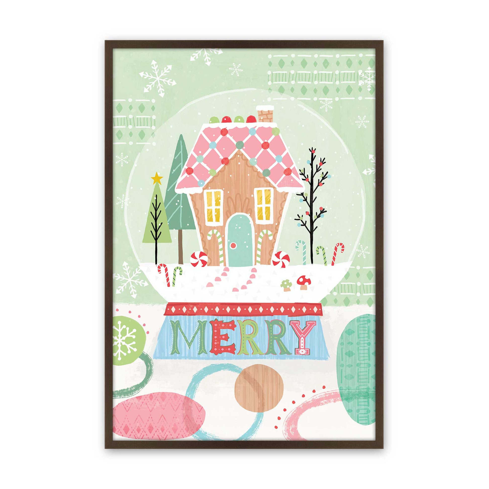 [Color:Brown], Picture of art in a Brown frame