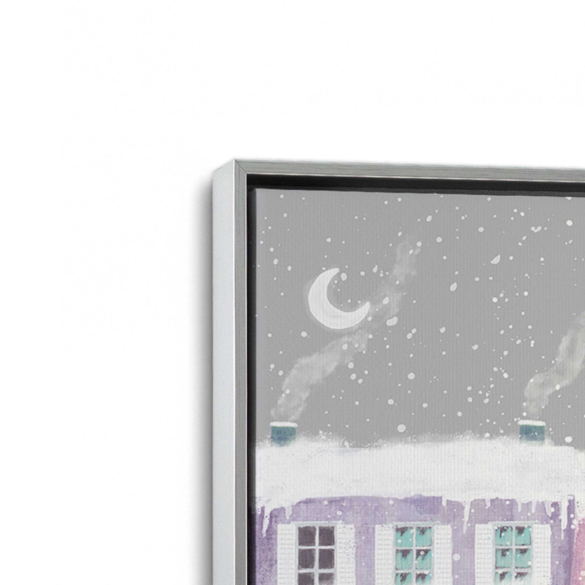 [Color:Polished Chrome], Picture of art in a Polished Chrome frame at an angle