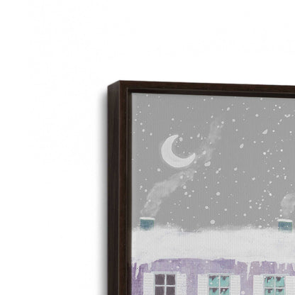 [Color:Espresso], Picture of art in a Espresso frame at an angle