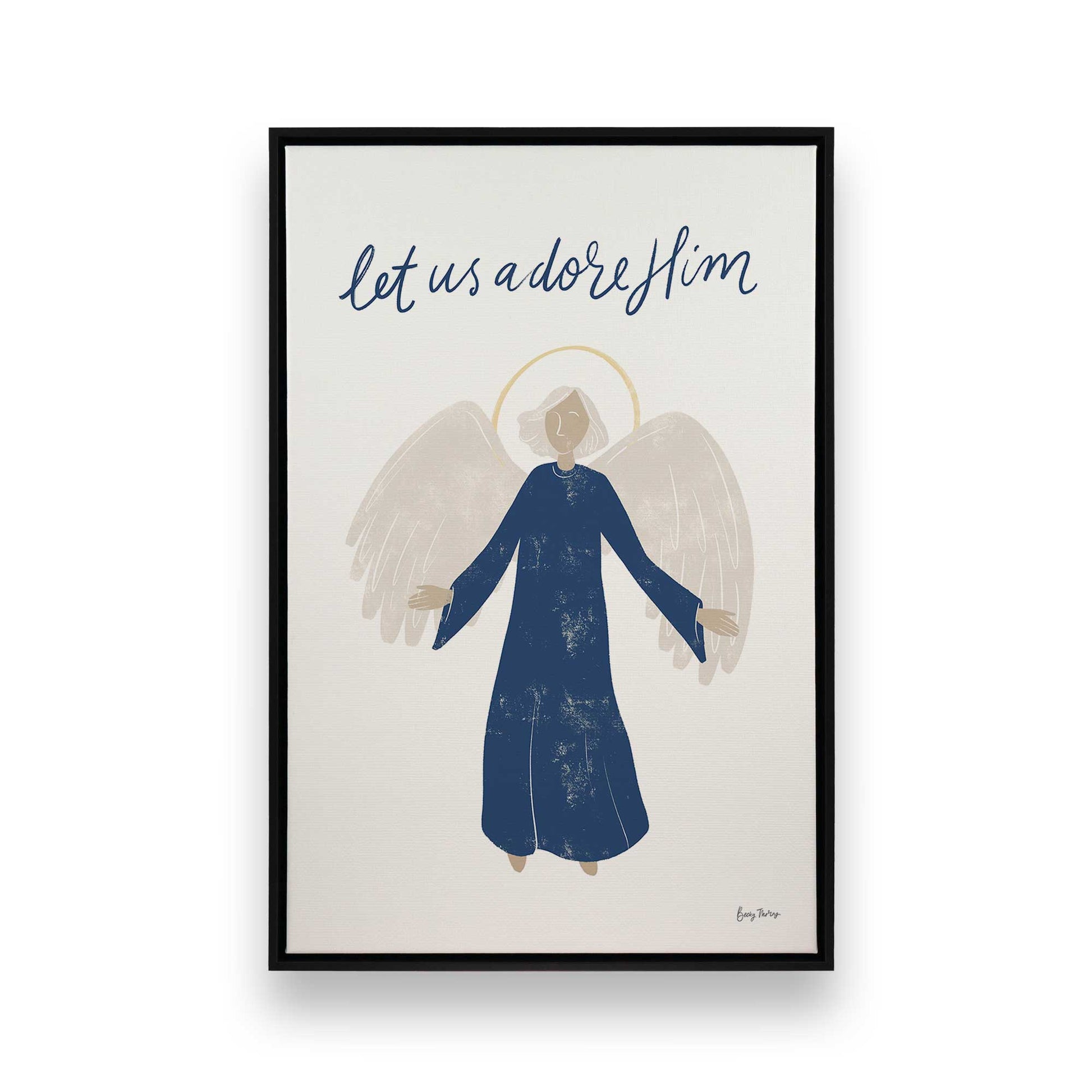 [Color:Satin Black], Picture of art in a Satin Black frame