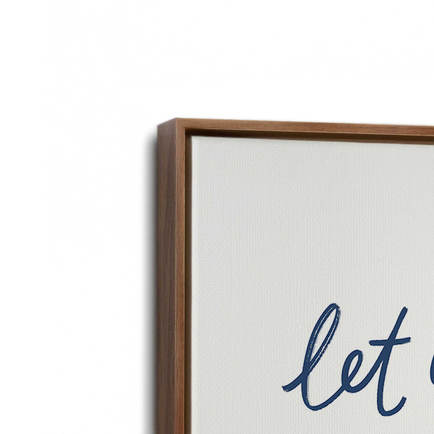 [Color:Walnut], Picture of art in a Walnut frame at an angle