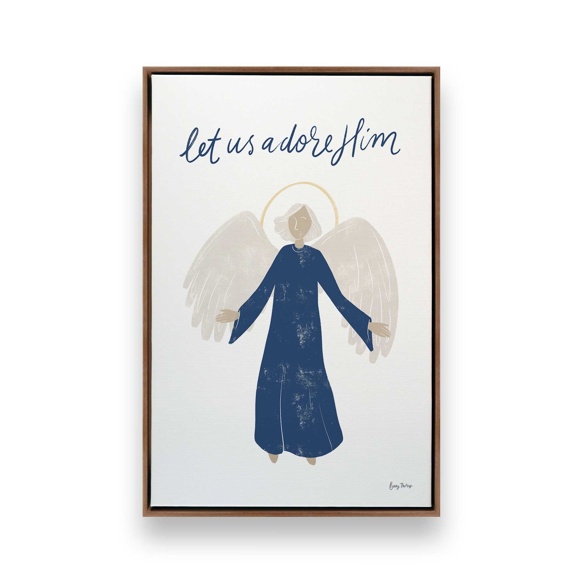 [Color:Walnut], Picture of art in a Walnut frame