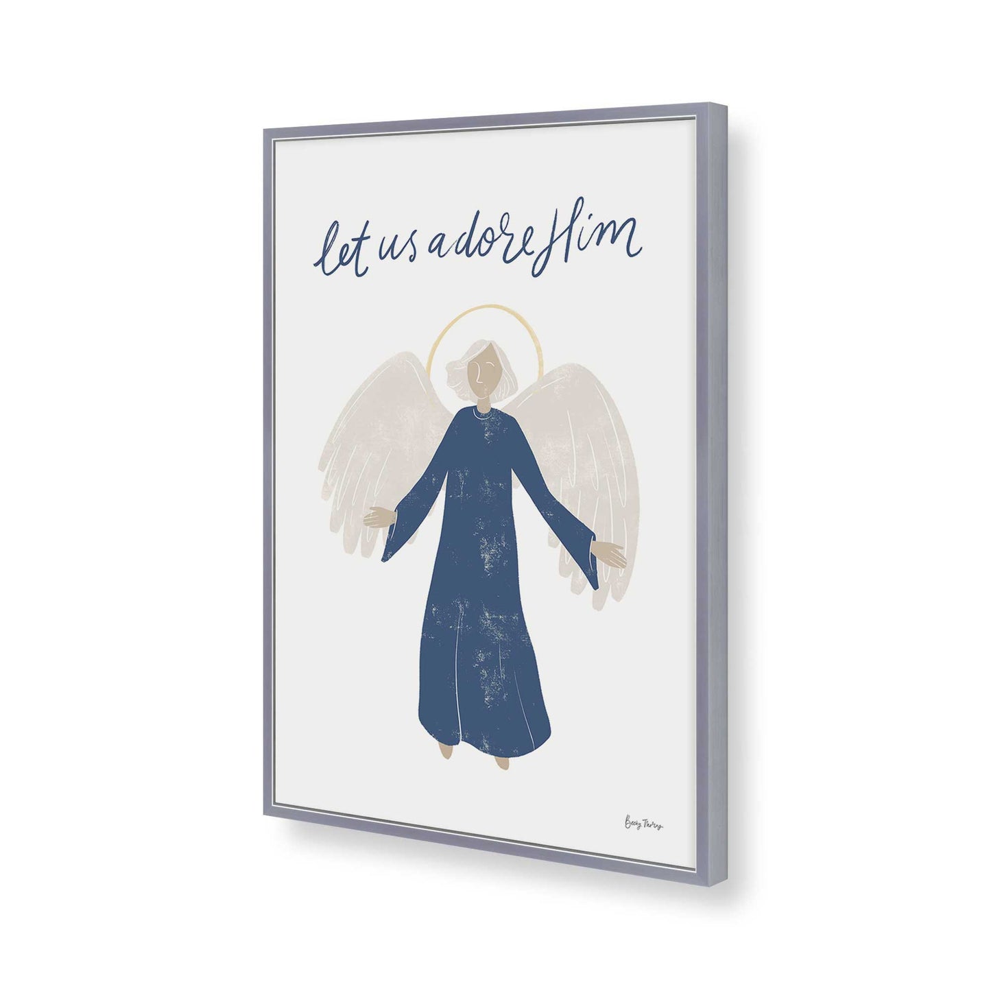 [Color:Polished Chrome], Picture of art in a Polished Chrome frame of the corner