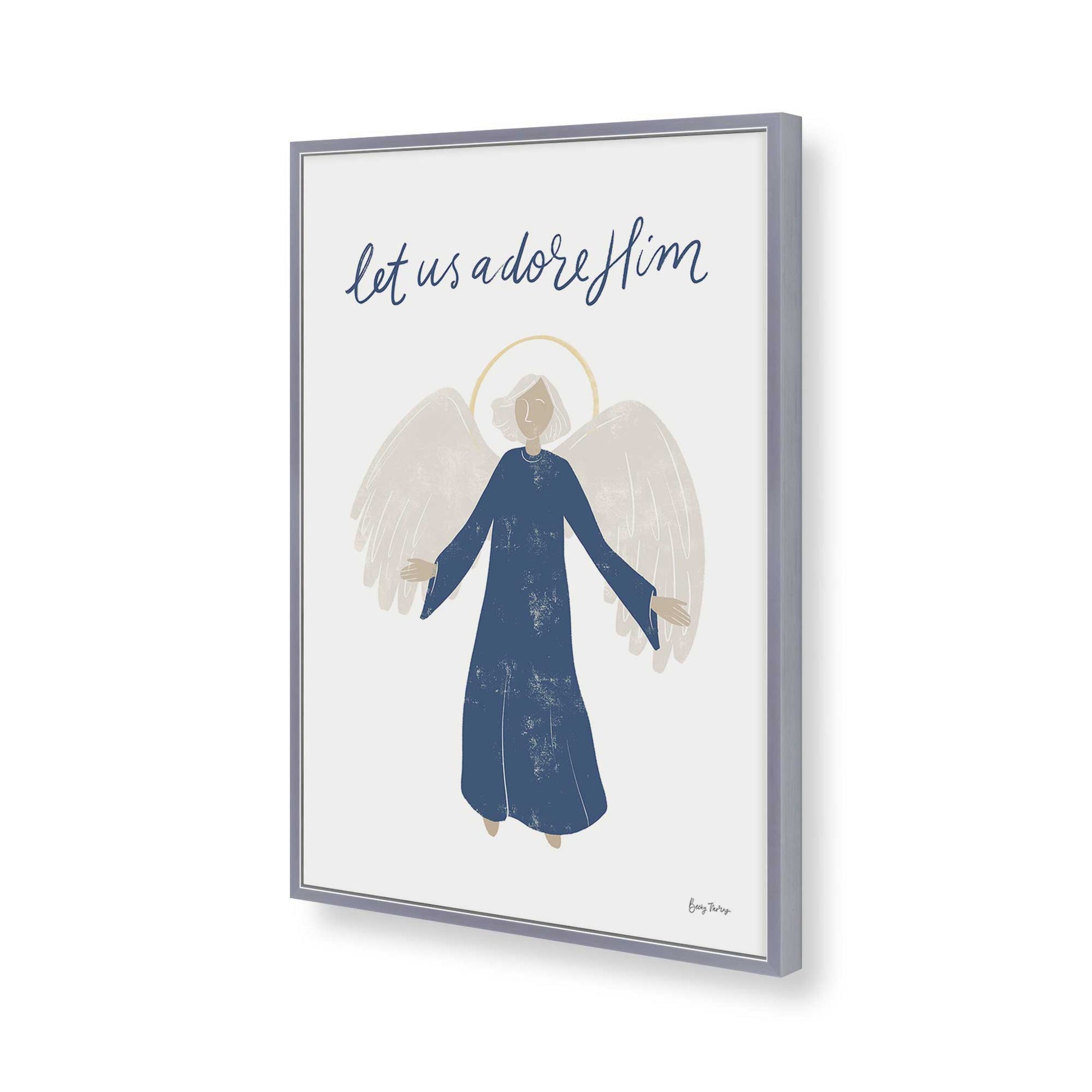 [Color:Polished Chrome], Picture of art in a Polished Chrome frame of the corner