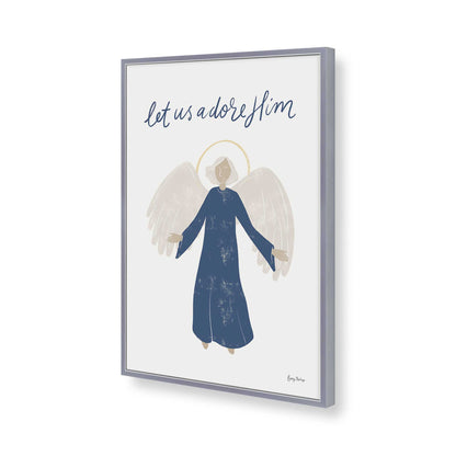 [Color:Polished Chrome], Picture of art in a Polished Chrome frame of the corner