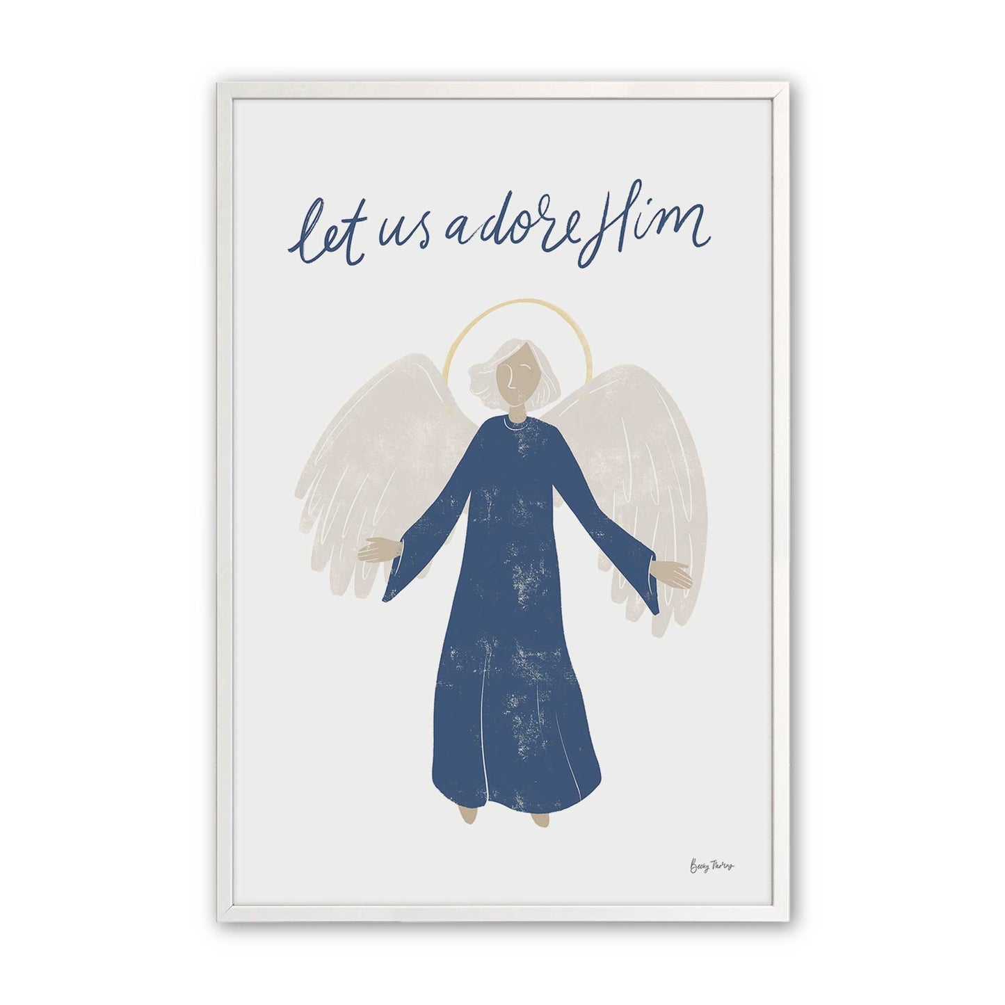 [Color:Opaque White], Picture of art in a Opaque White frame