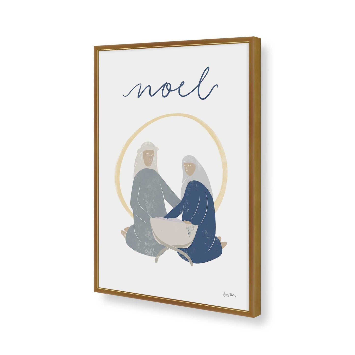 [Color:Polished Gold], Picture of art in a Polished Gold frame of the corner