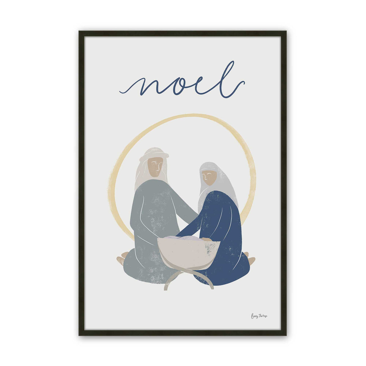 [Color:Satin Black], Picture of art in a Satin Black frame