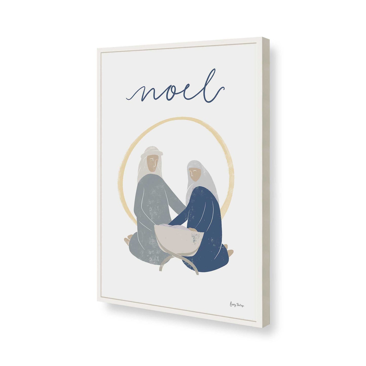 [Color:Opaque White], Picture of art in a Opaque White frame of the corner