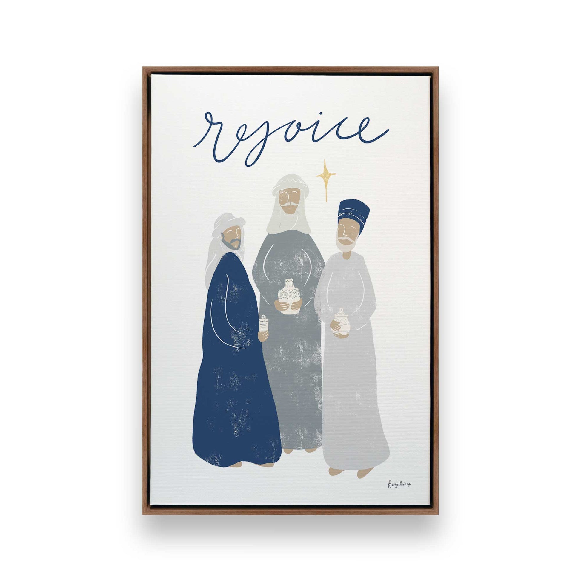 [Color:Walnut], Picture of art in a Walnut frame