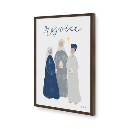 [Color:Brown], Picture of art in a Brown frame of the corner