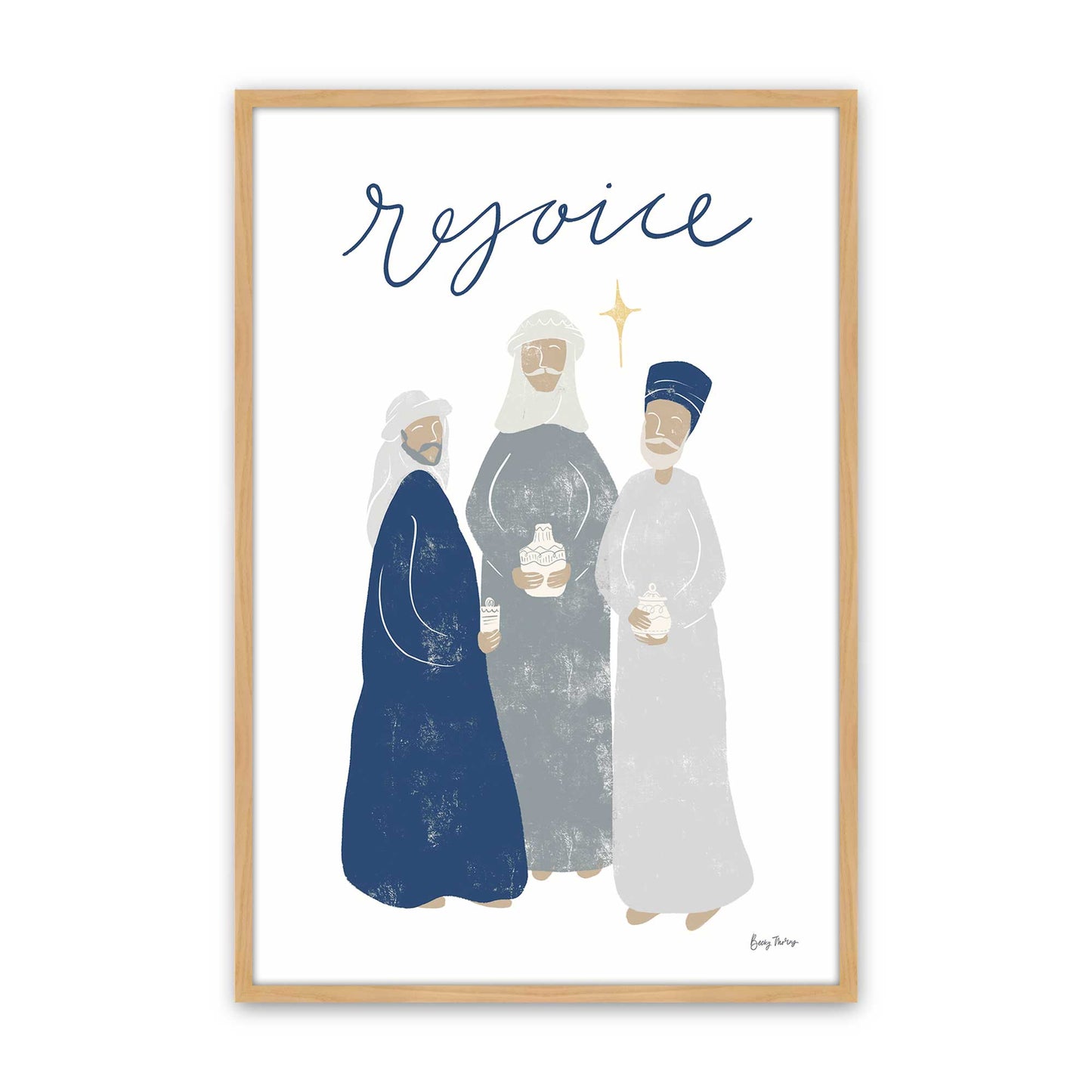 [Color:American Maple], Picture of art in a American Maple frame