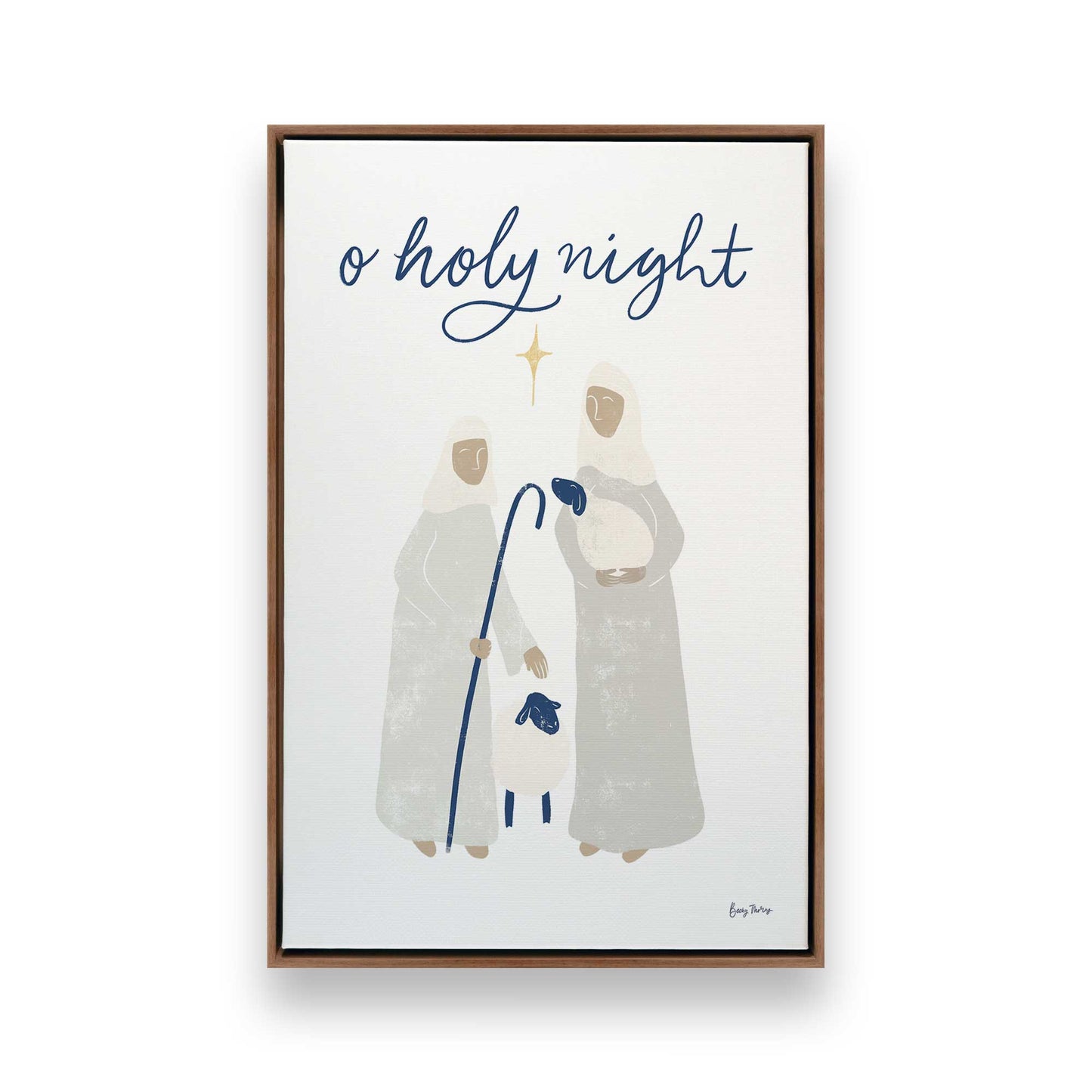 [Color:Walnut], Picture of art in a Walnut frame