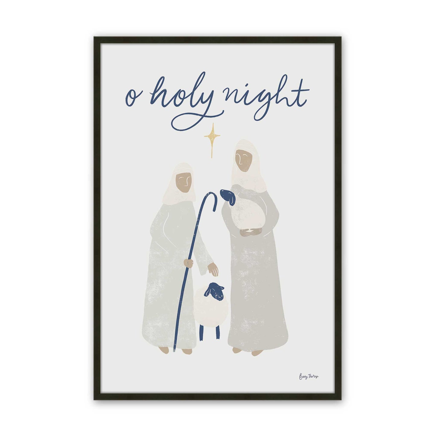 [Color:Satin Black], Picture of art in a Satin Black frame