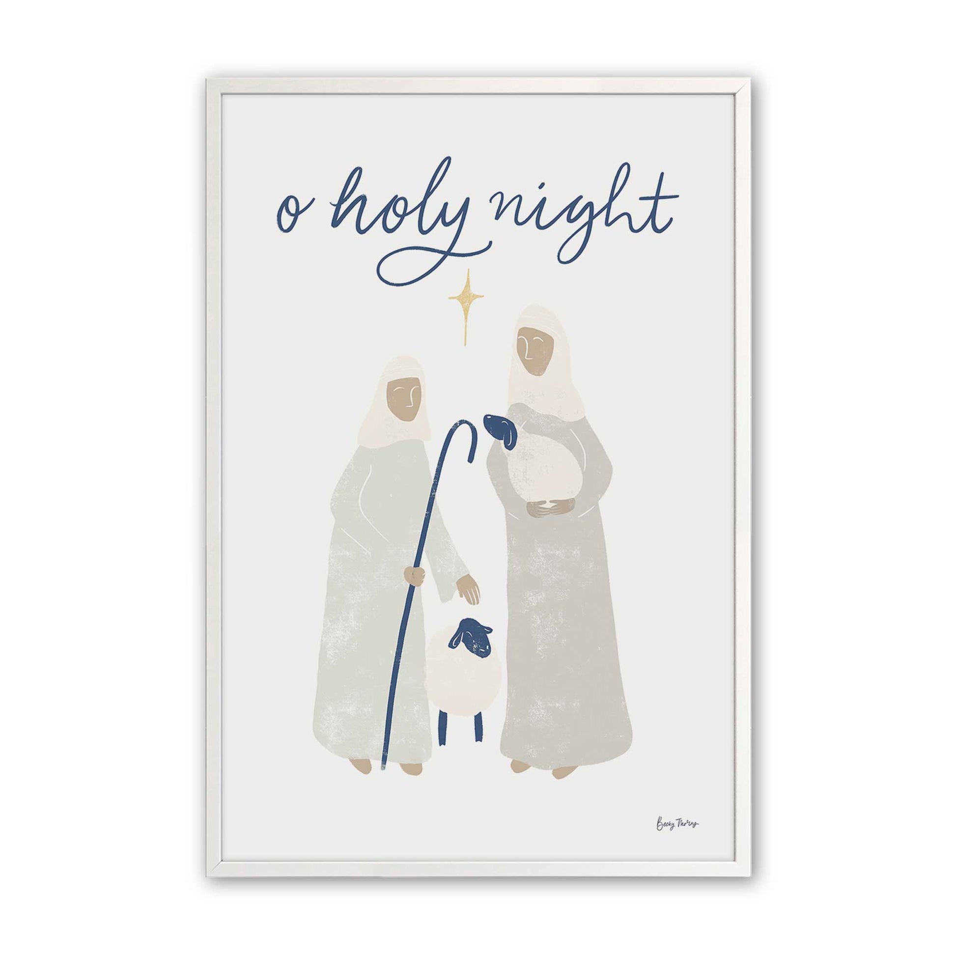 [Color:Opaque White], Picture of art in a Opaque White frame