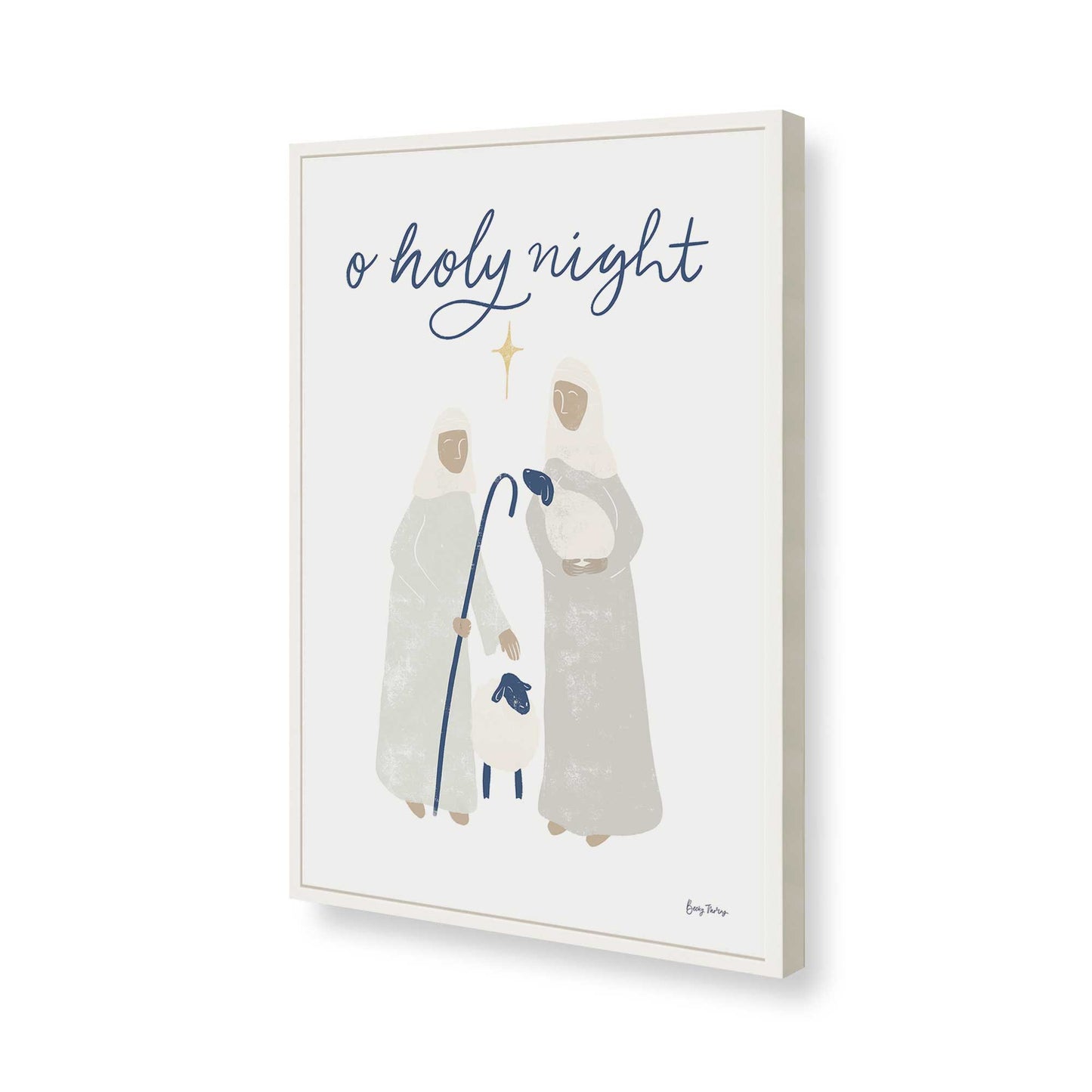 [Color:Opaque White], Picture of art in a Opaque White frame of the corner