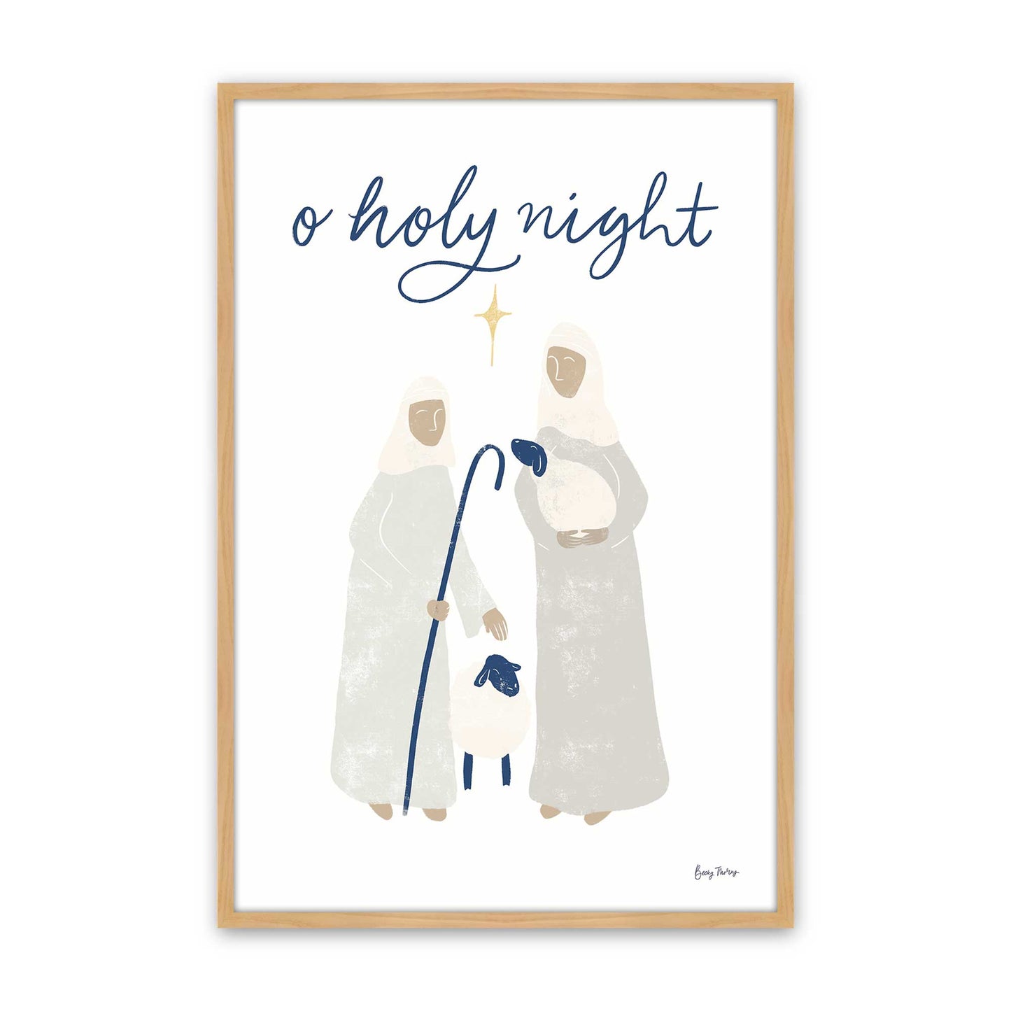 Holy Night Crew, Set of 4, Paper Art Prints