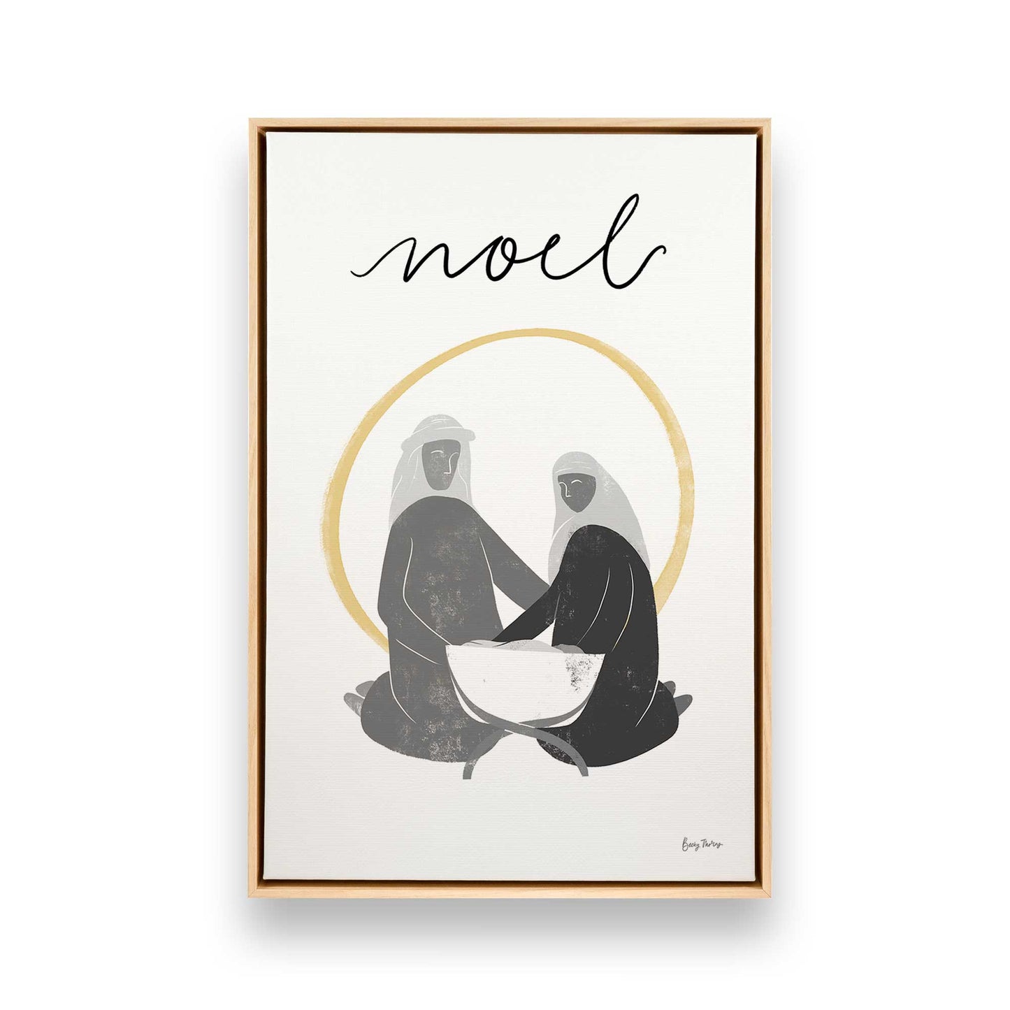 [Color:American Maple], Picture of art in a American Maple frame