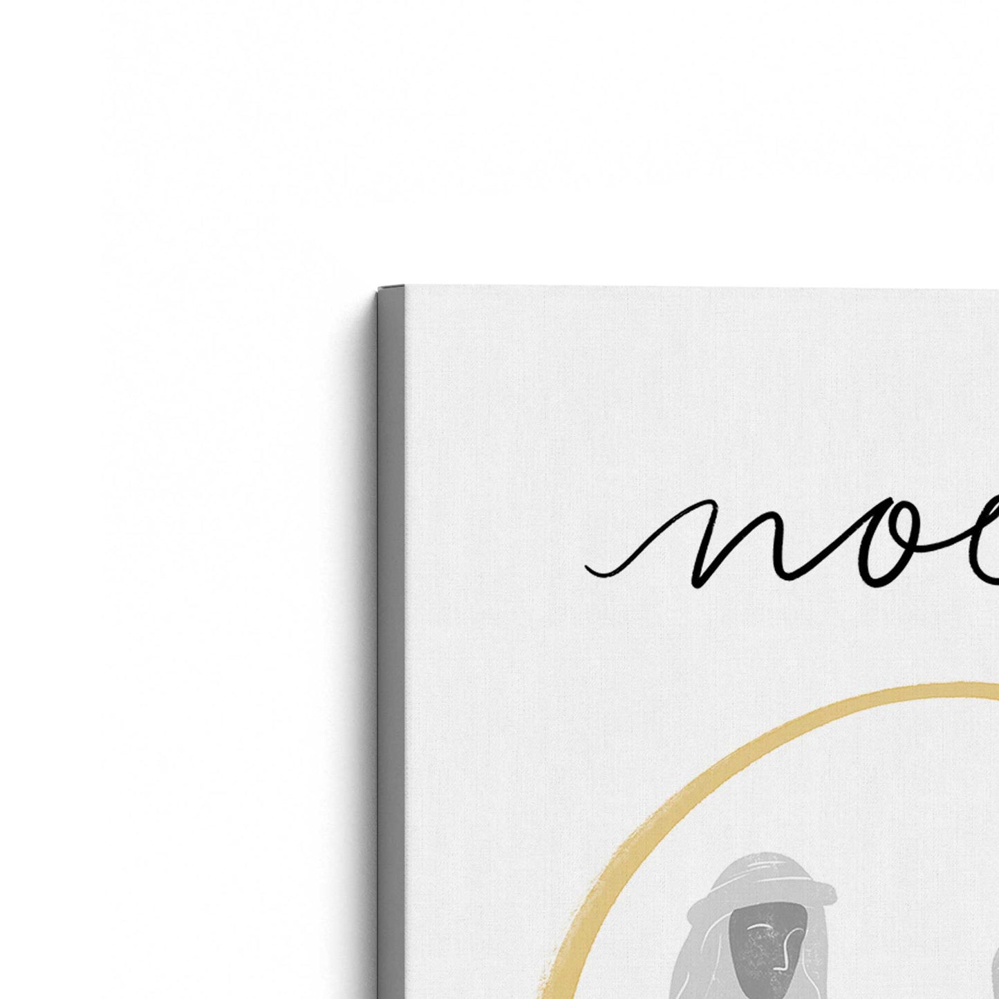 [Color:Stretched Canvas], Picture of the corner of the art