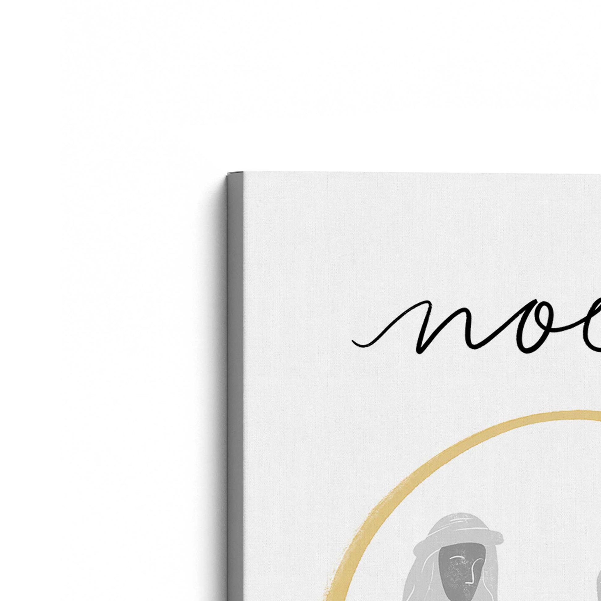 [Color:Stretched Canvas], Picture of the corner of the art