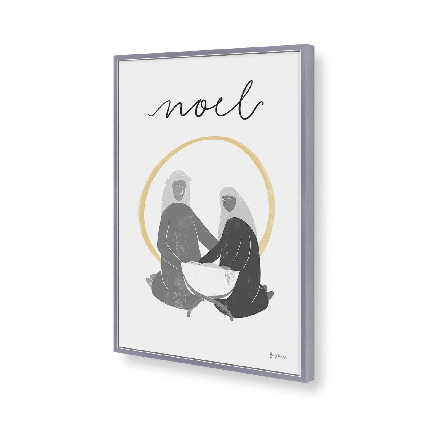 [Color:Polished Chrome], Picture of art in a Polished Chrome frame of the corner