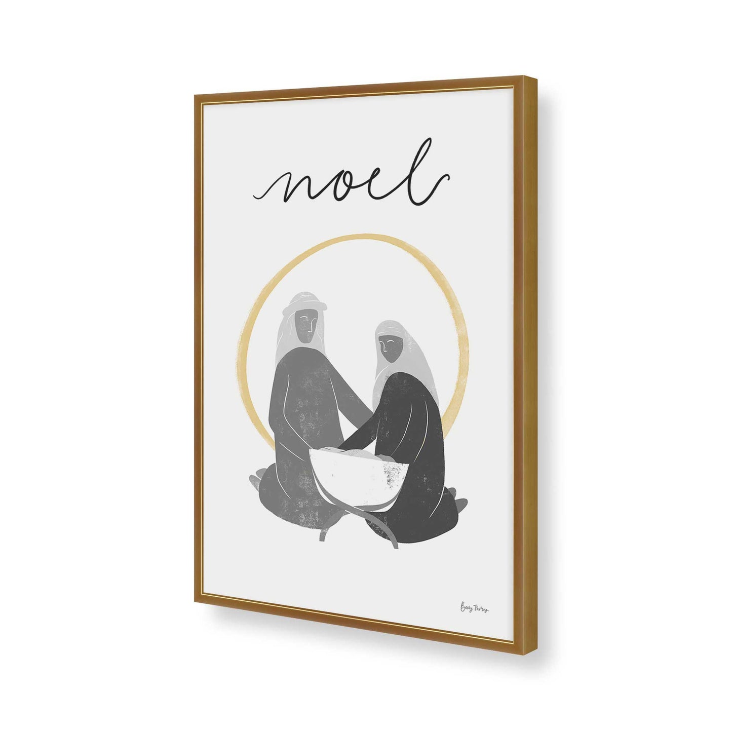 [Color:Polished Gold], Picture of art in a Polished Gold frame of the corner