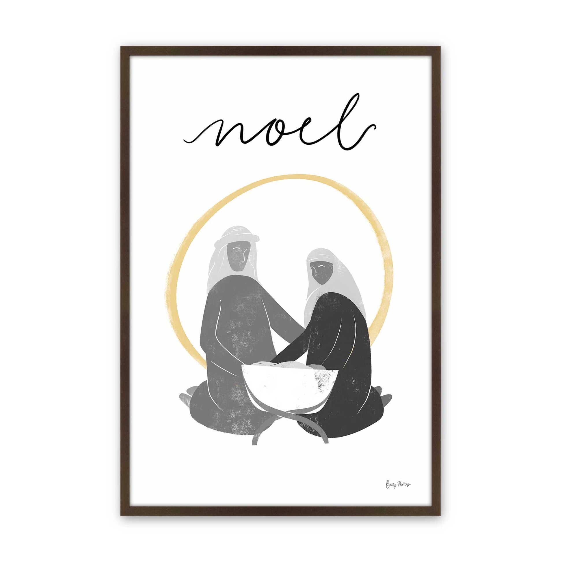 [Color:Belvinder Brown], Picture of art in a Belvinder Brown frame