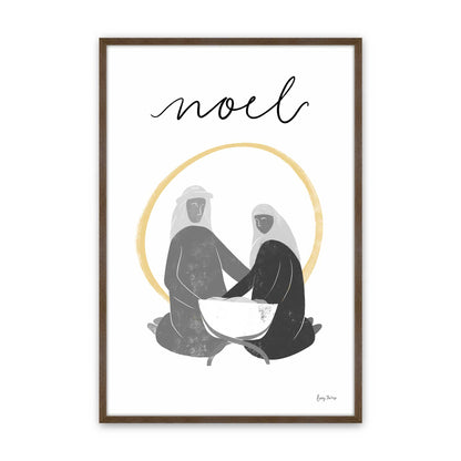 [Color:Walnut], Picture of art in a Walnut frame