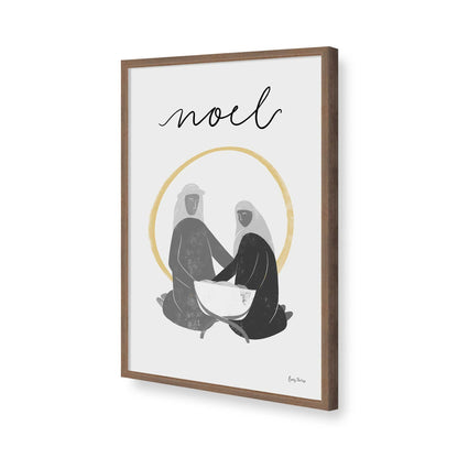 [Color:Walnut], Picture of art in a Walnut frame of the corner