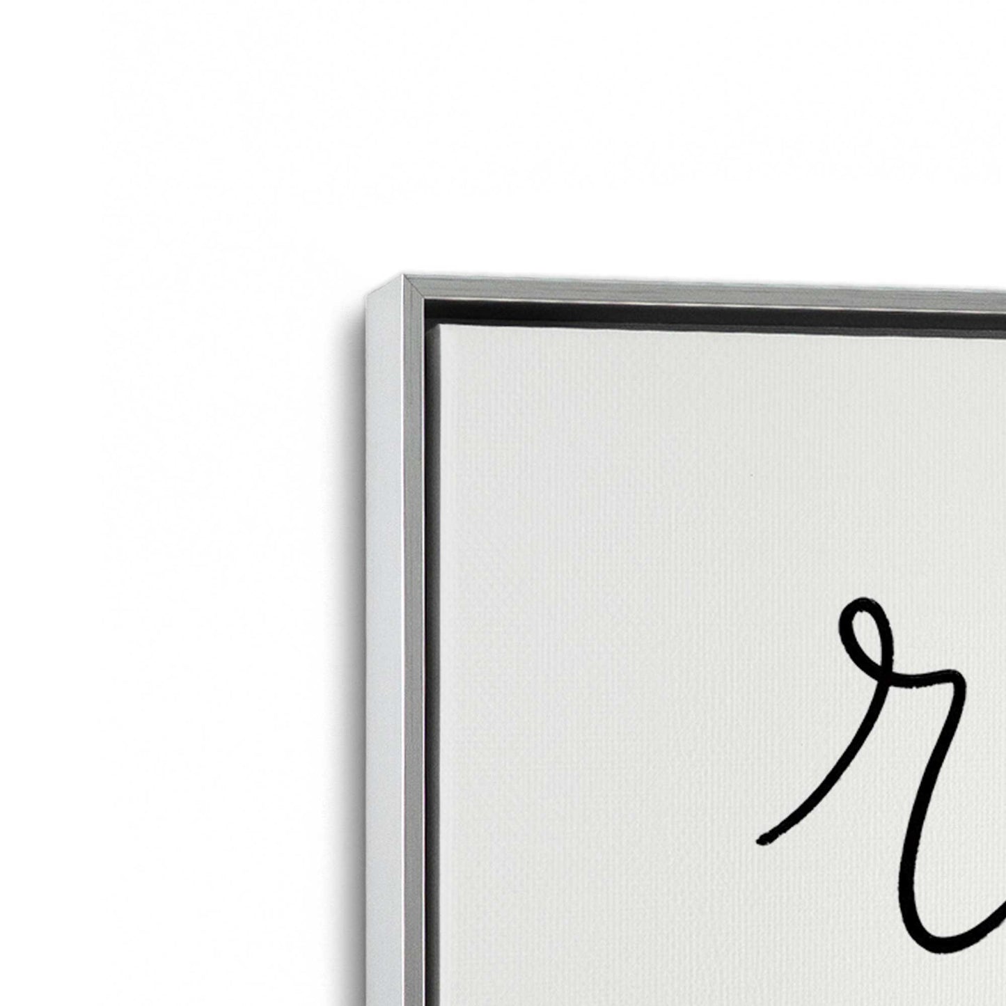 [Color:Polished Chrome], Picture of art in a Polished Chrome frame at an angle