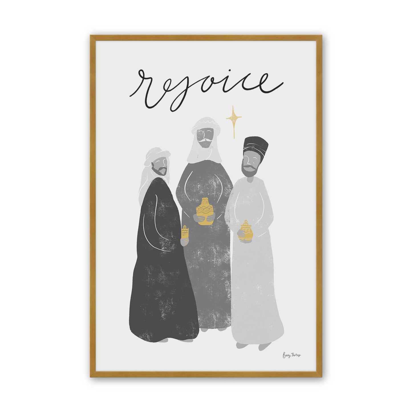 [Color:Polished Gold], Picture of art in a Polished Gold frame