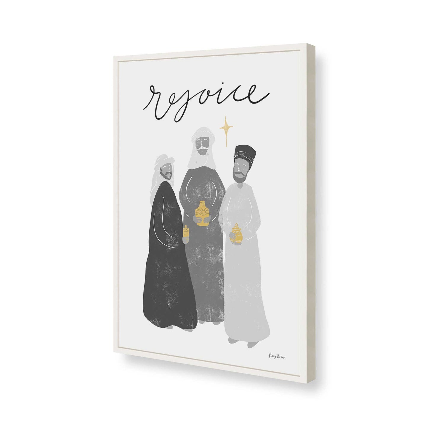 [Color:Opaque White], Picture of art in a Opaque White frame of the corner